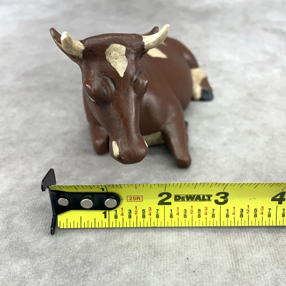 Vtg 70s Holland Mold Ceramic Nativity Animals Set Cow Donkey Sheep Hand Painted